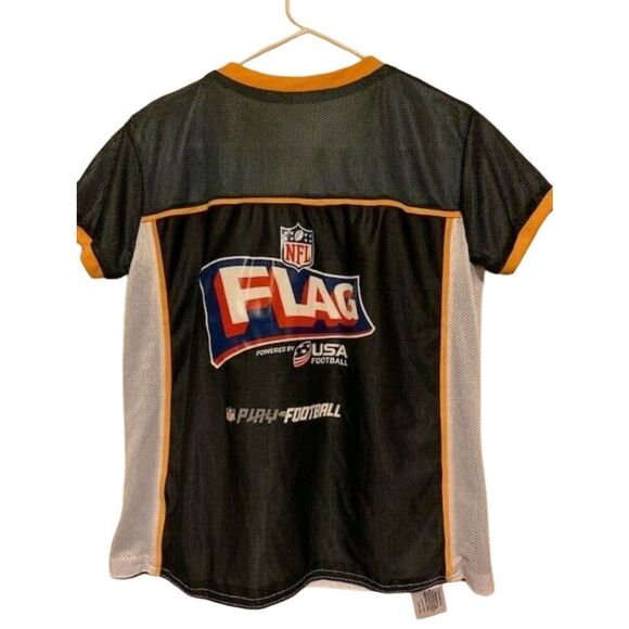 PITTSBURGH STEELERS SIZE YOUTH LARGE REVERSIBLE FLAG FOOTBALL JERSEY - Picture 2 of 5